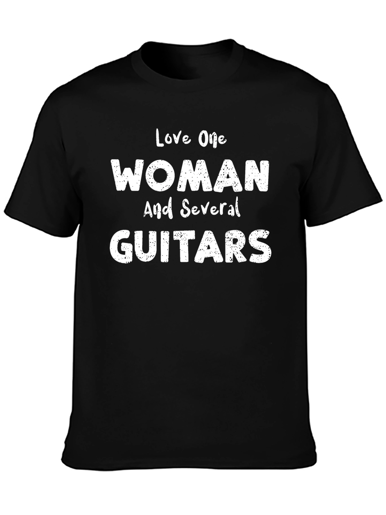 Love One Woman & Several Guitars Black Tee
