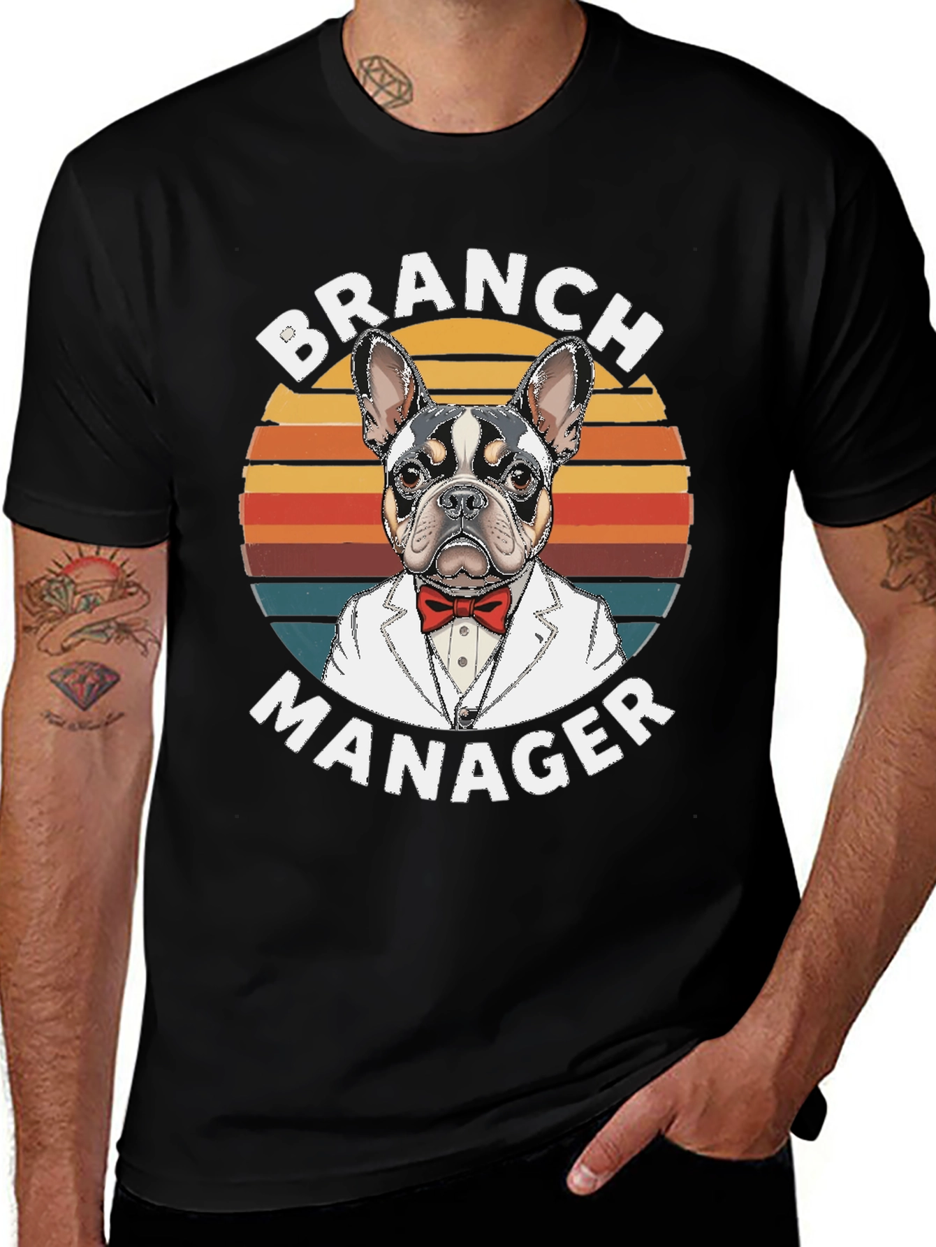 Branch Manager Dog Graphic T-Shirt
