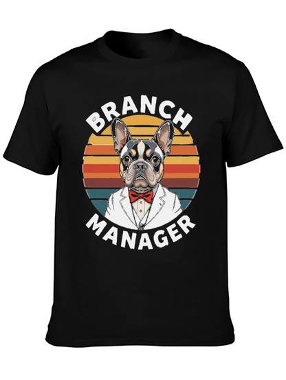 Branch Manager Dog Graphic T-Shirt