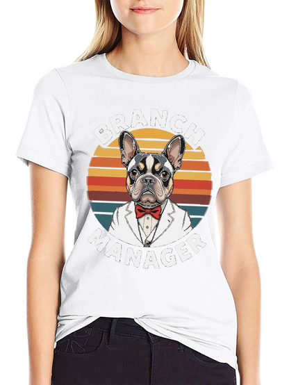 Branch Manager Dog Graphic T-Shirt