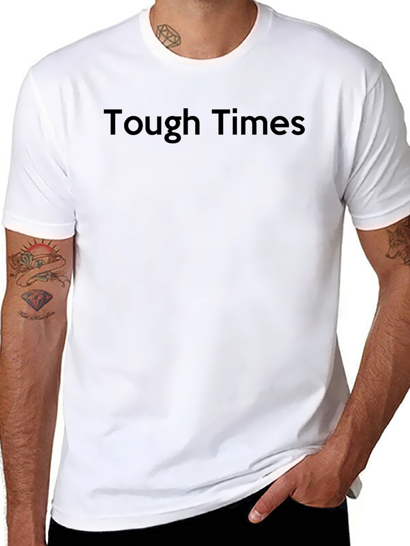 Tough Times Graphic Tee - Black Unisex Shirt