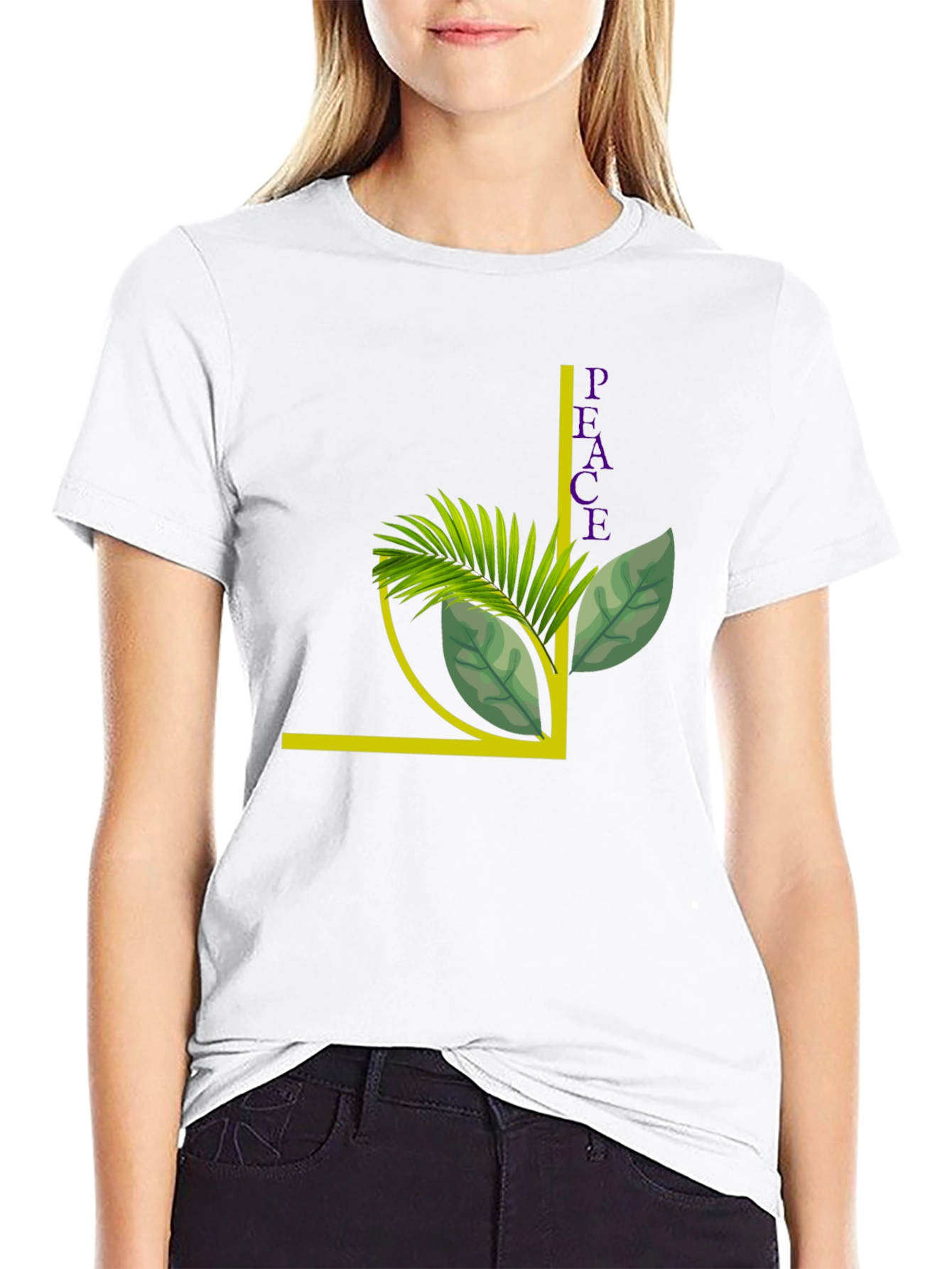 Peace Plant Graphic T-Shirt