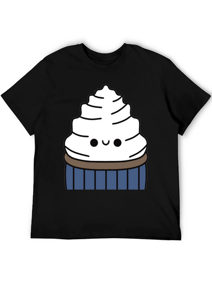 Cute Cupcake Graphic Tee - Sweet Tooth Style
