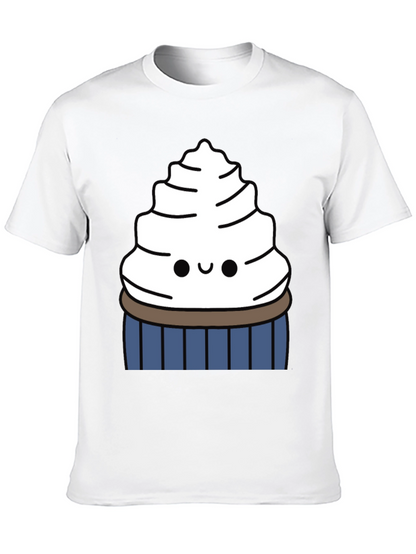 Cute Cupcake Graphic Tee - Sweet Tooth Style
