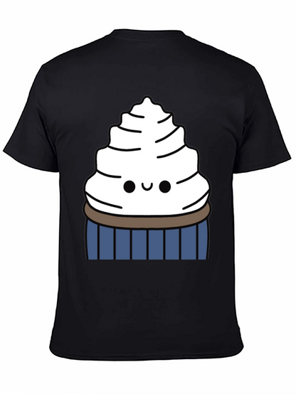Cute Cupcake Graphic Tee - Sweet Tooth Style
