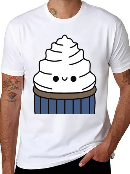 Cute Cupcake Graphic Tee - Sweet Tooth Style