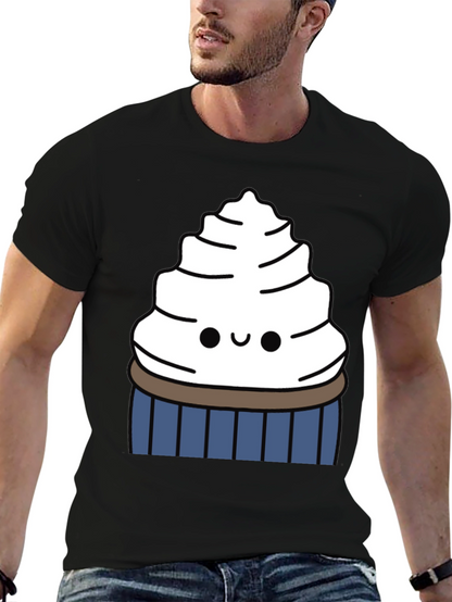Cute Cupcake Graphic Tee - Sweet Tooth Style