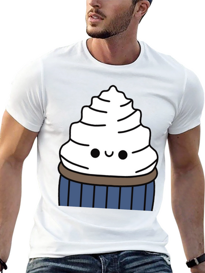 Cute Cupcake Graphic Tee - Sweet Tooth Style