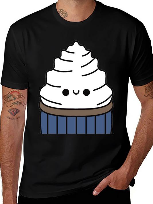 Cute Cupcake Graphic Tee - Sweet Tooth Style