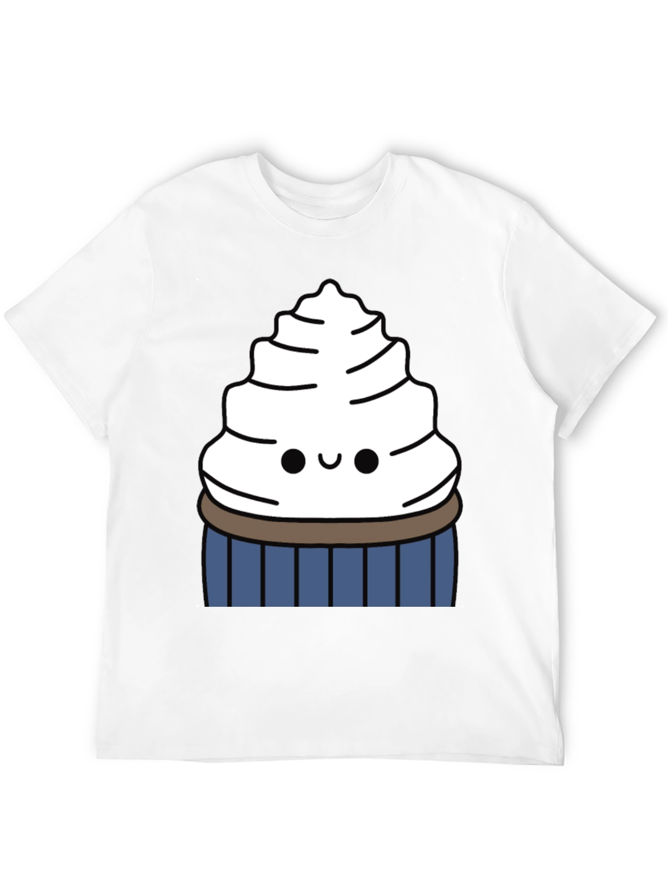 Cute Cupcake Graphic Tee - Sweet Tooth Style