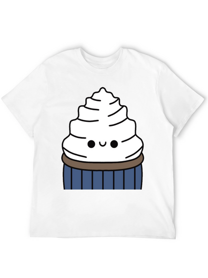 Cute Cupcake Graphic Tee - Sweet Tooth Style