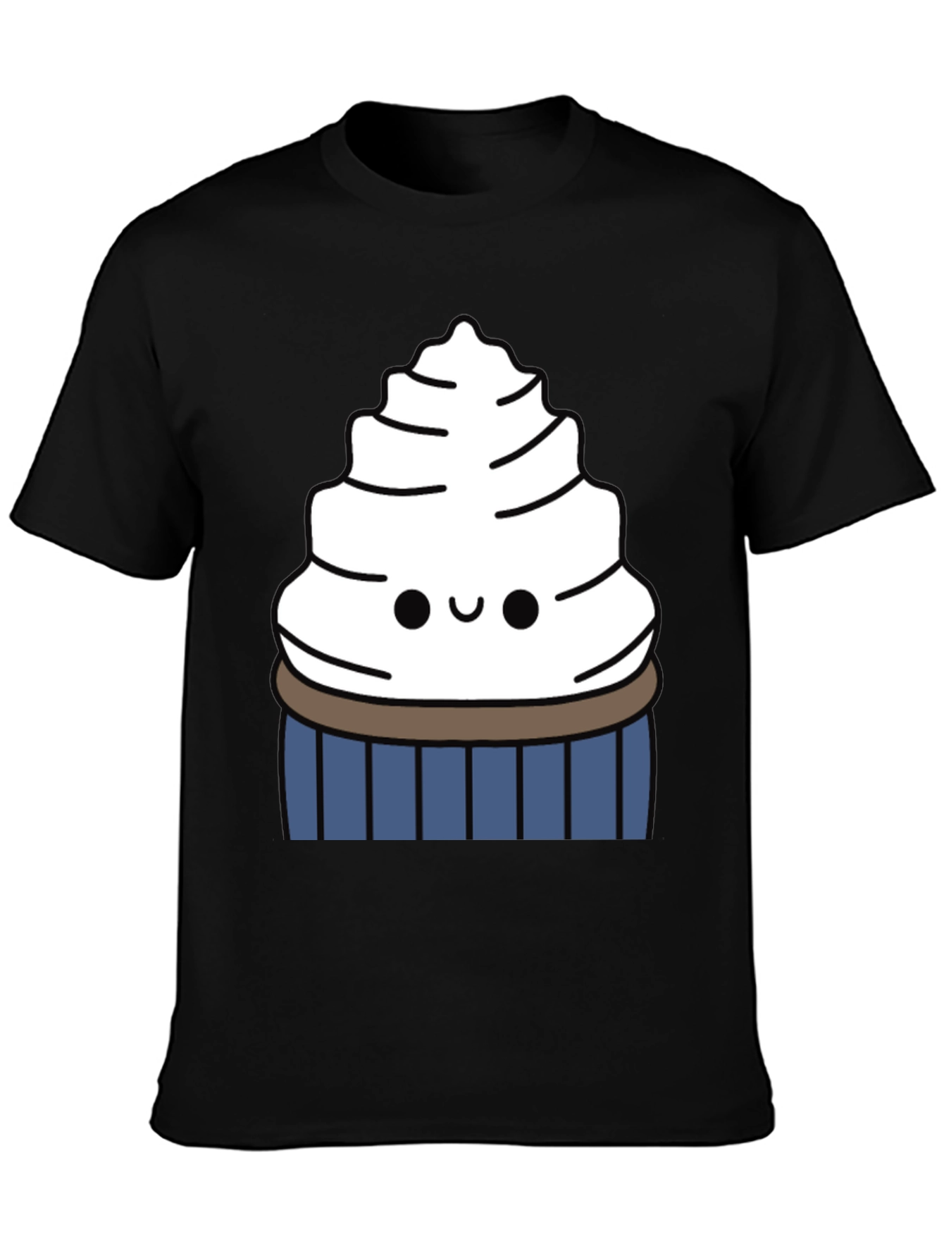 Cute Cupcake Graphic Tee - Sweet Tooth Style
