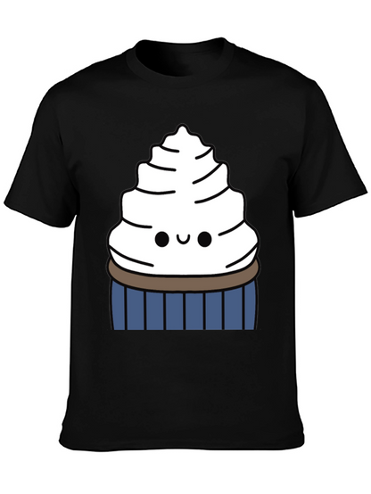 Cute Cupcake Graphic Tee - Sweet Tooth Style