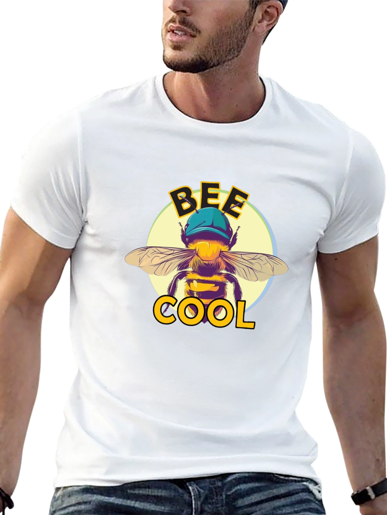 Bee Cool Graphic T-Shirt - Black