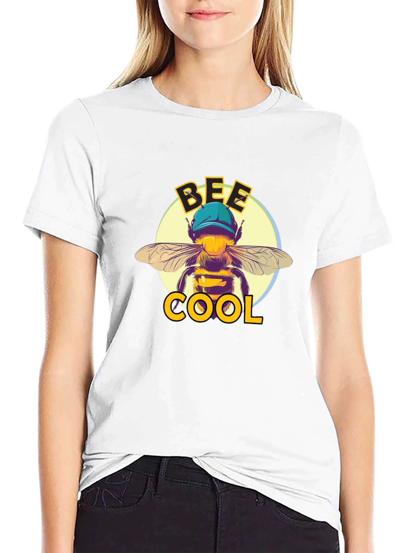 Bee Cool Graphic T-Shirt - Black