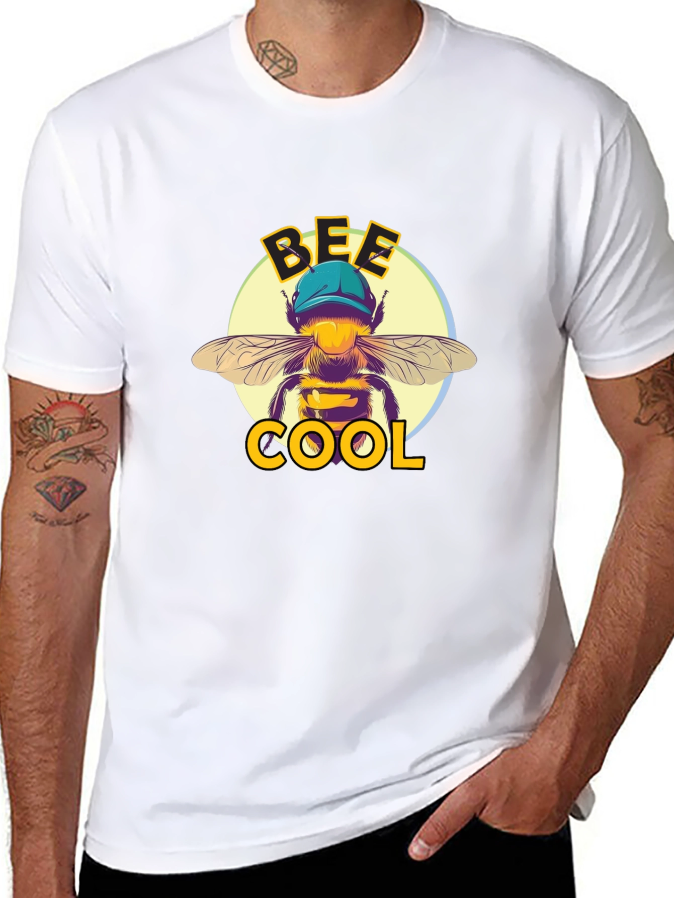 Bee Cool Graphic T-Shirt - Black