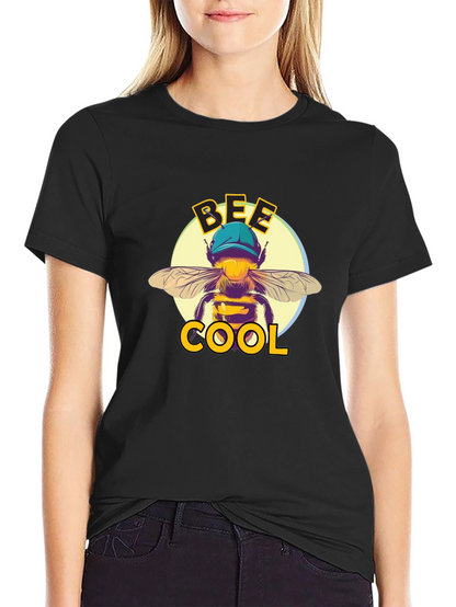 Bee Cool Graphic T-Shirt - Black