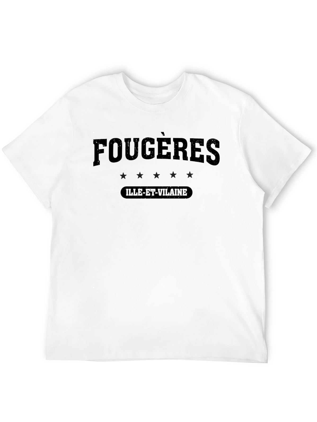 Fougères Ille-et-Vilaine Black Graphic Tee