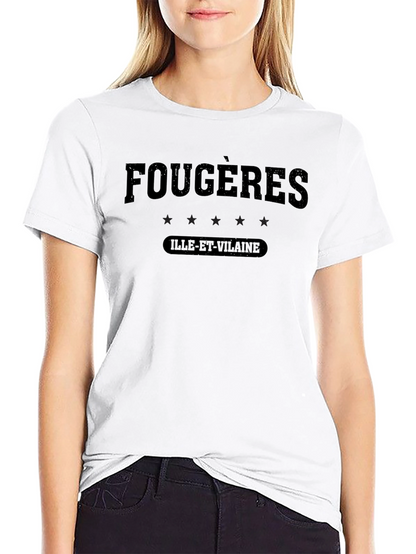 Fougères Ille-et-Vilaine Black Graphic Tee