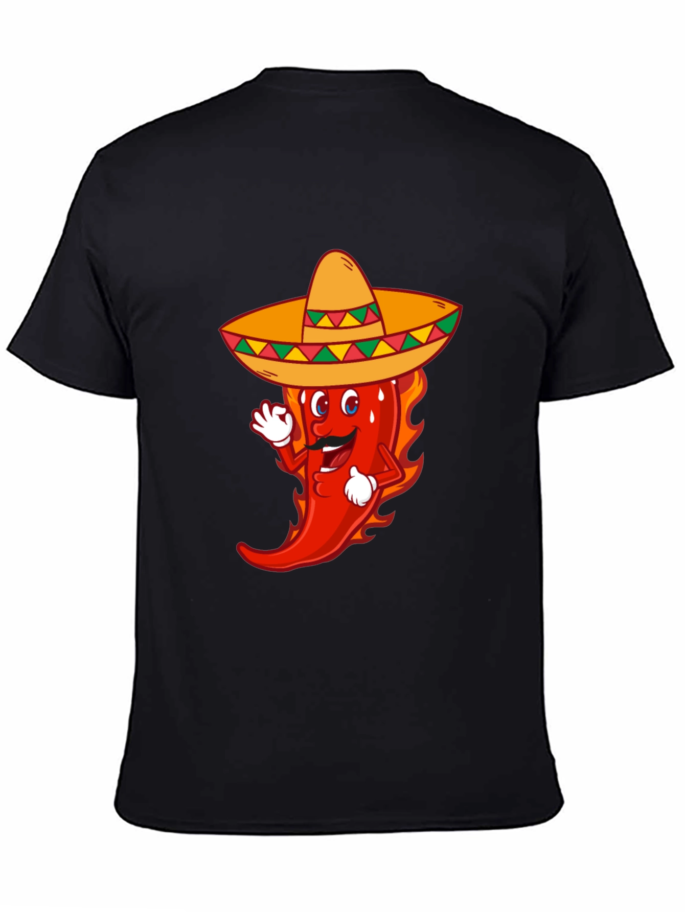 Spicy Fiesta Tee - Chili Pepper Sombrero Graphic
