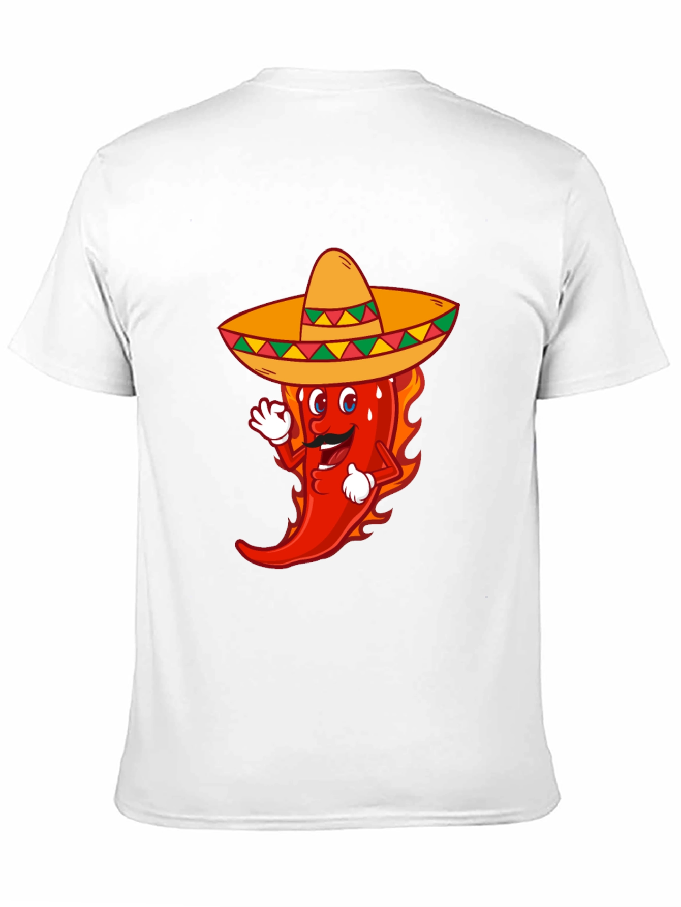 Spicy Fiesta Tee - Chili Pepper Sombrero Graphic