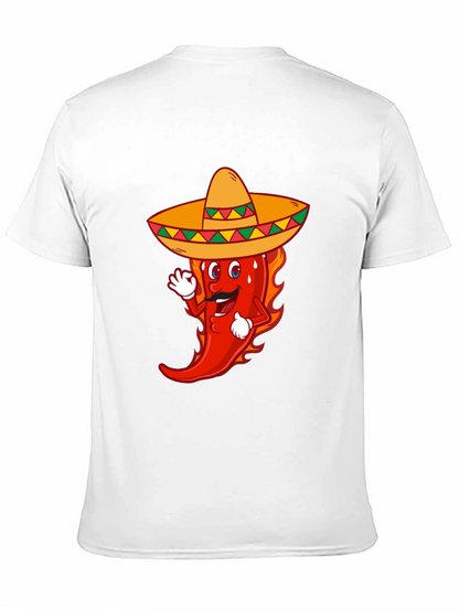 Spicy Fiesta Tee - Chili Pepper Sombrero Graphic