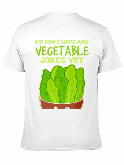 Funny Vegetable Jokes T-Shirt - Lettuce Design