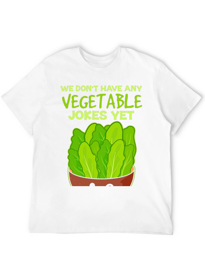 Funny Vegetable Jokes T-Shirt - Lettuce Design