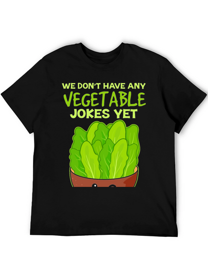 Funny Vegetable Jokes T-Shirt - Lettuce Design