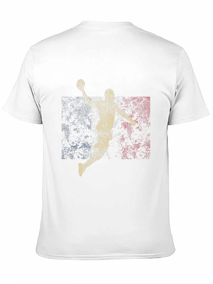 Handball Player Graphic Tee - Black