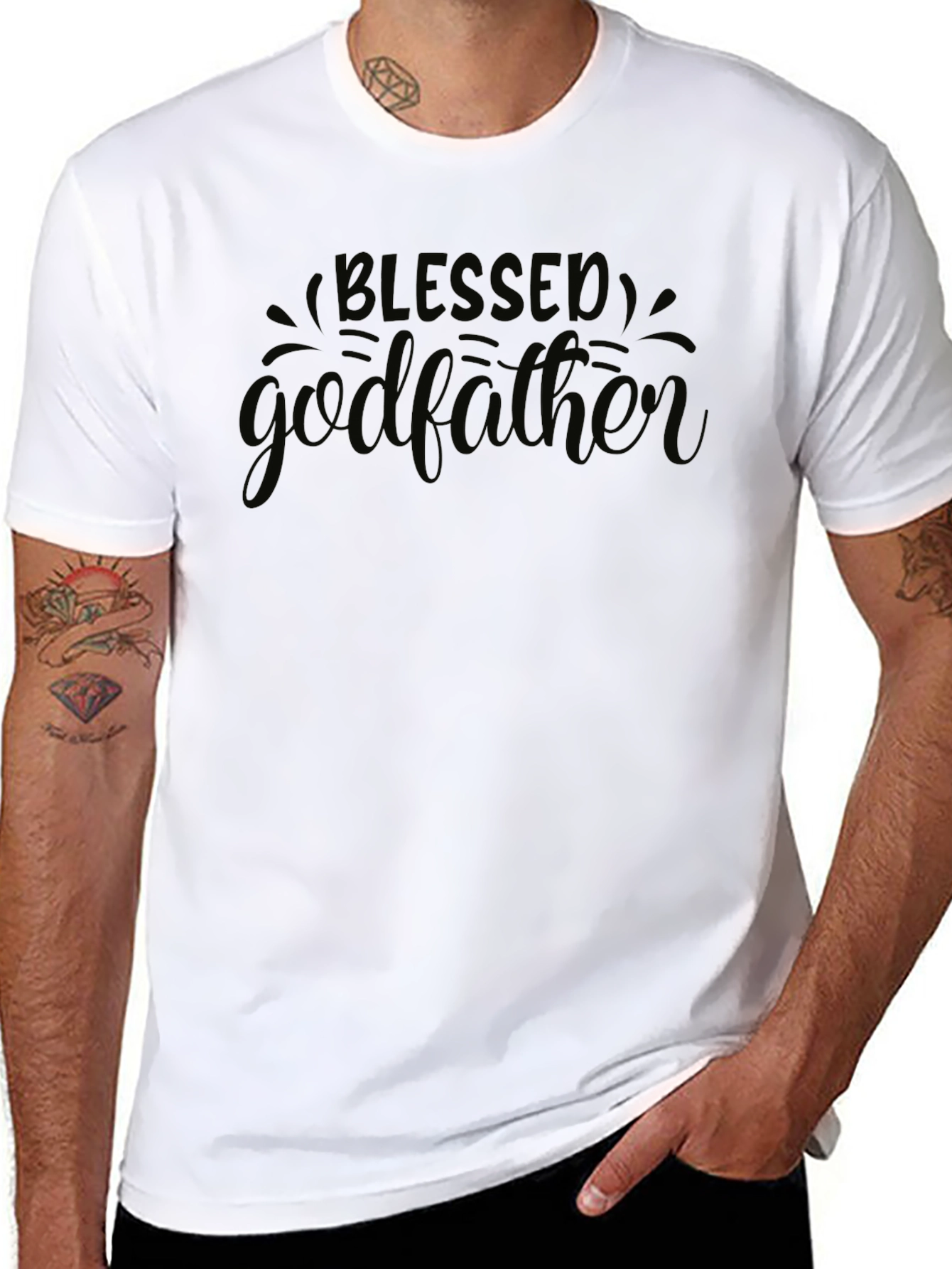 Blessed Godfather Black T-Shirt