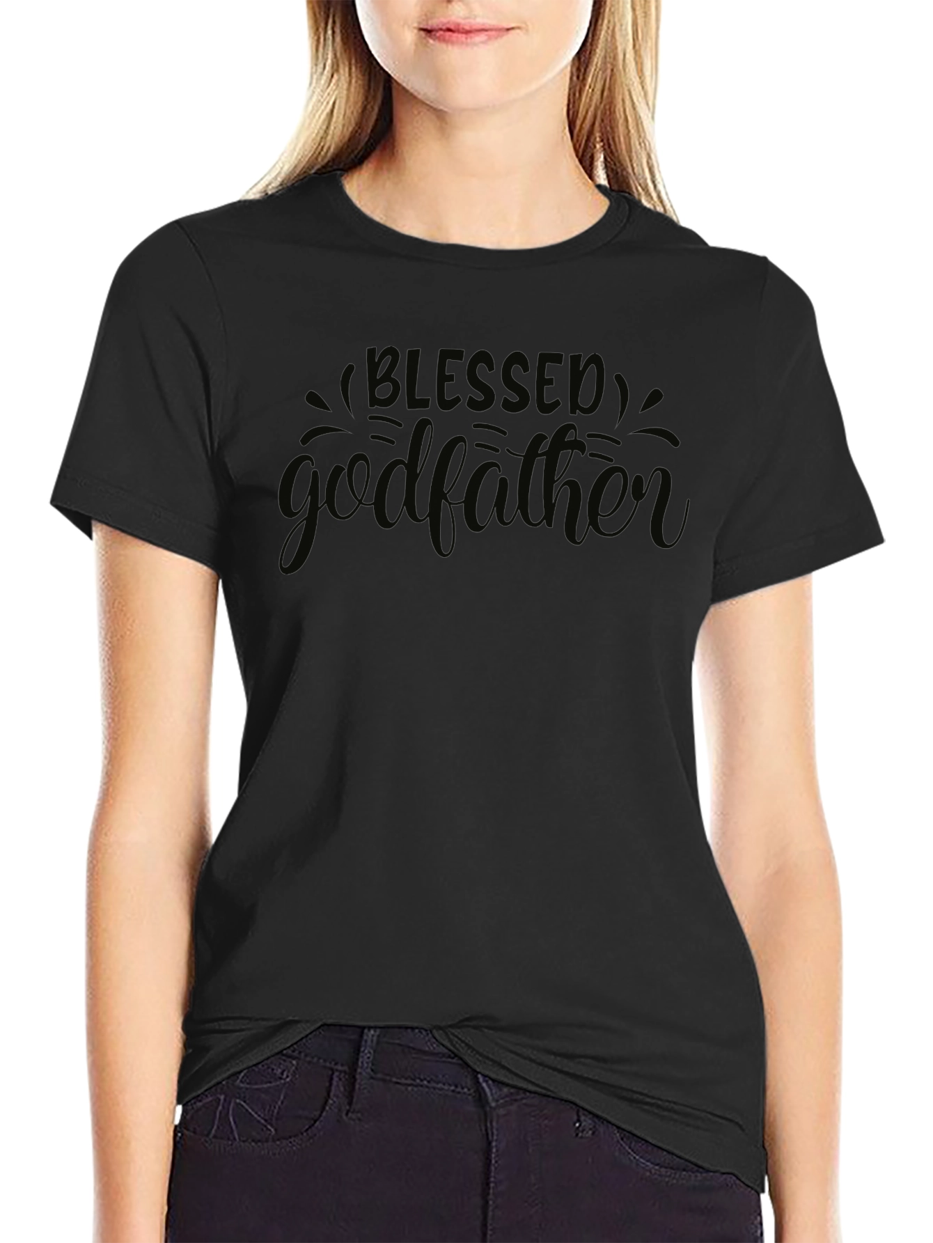 Blessed Godfather Black T-Shirt