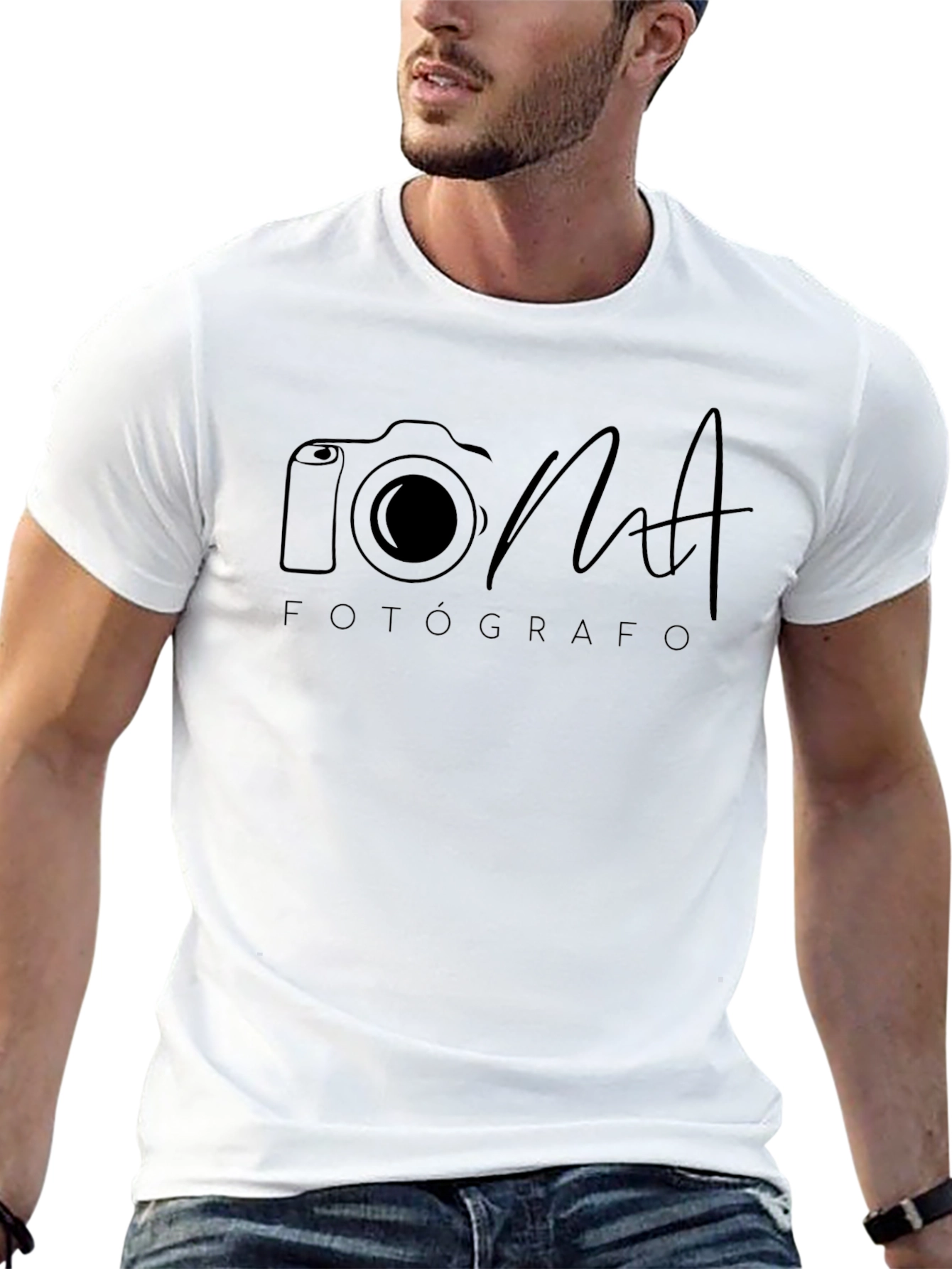 Photographer Black T-Shirt Camera Design