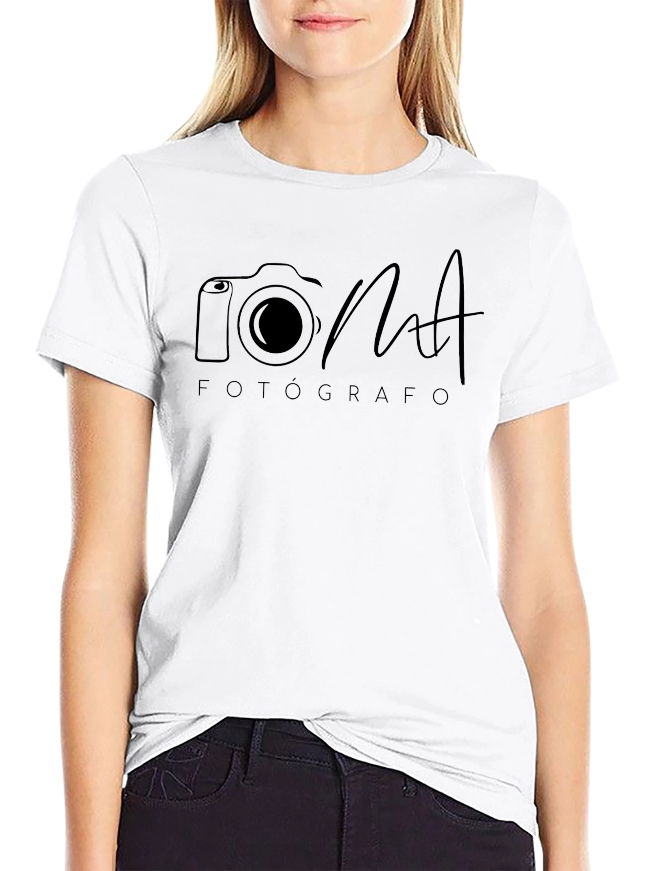 Photographer Black T-Shirt Camera Design