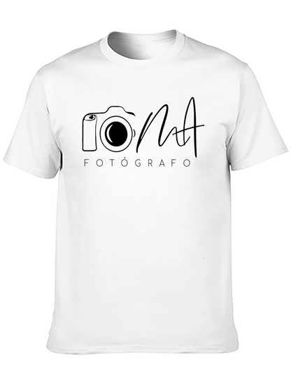 Photographer Black T-Shirt Camera Design