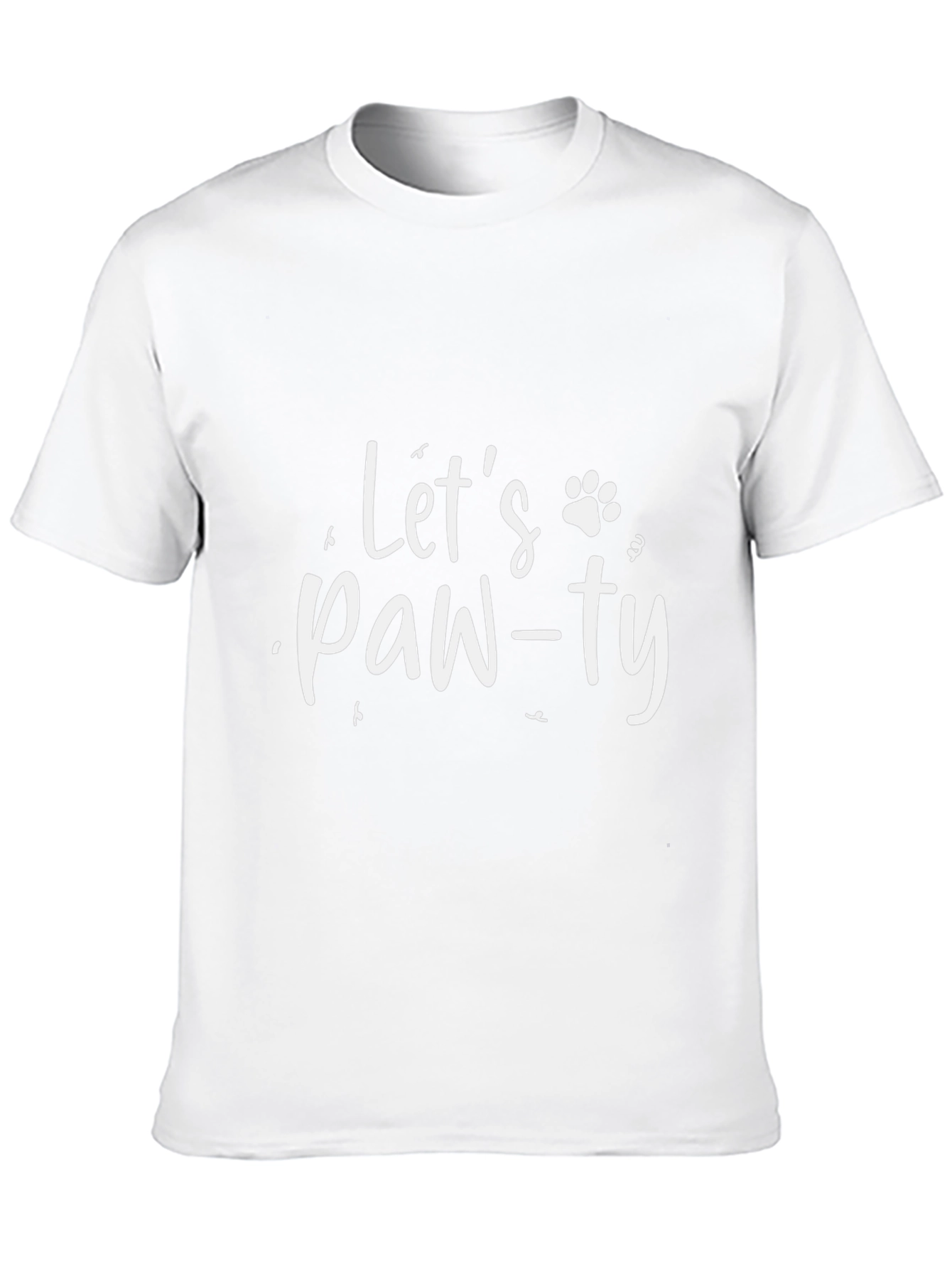 Lets Paw-ty Black T-Shirt