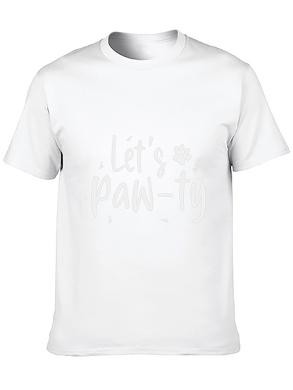 Lets Paw-ty Black T-Shirt