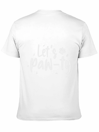 Lets Paw-ty Black T-Shirt