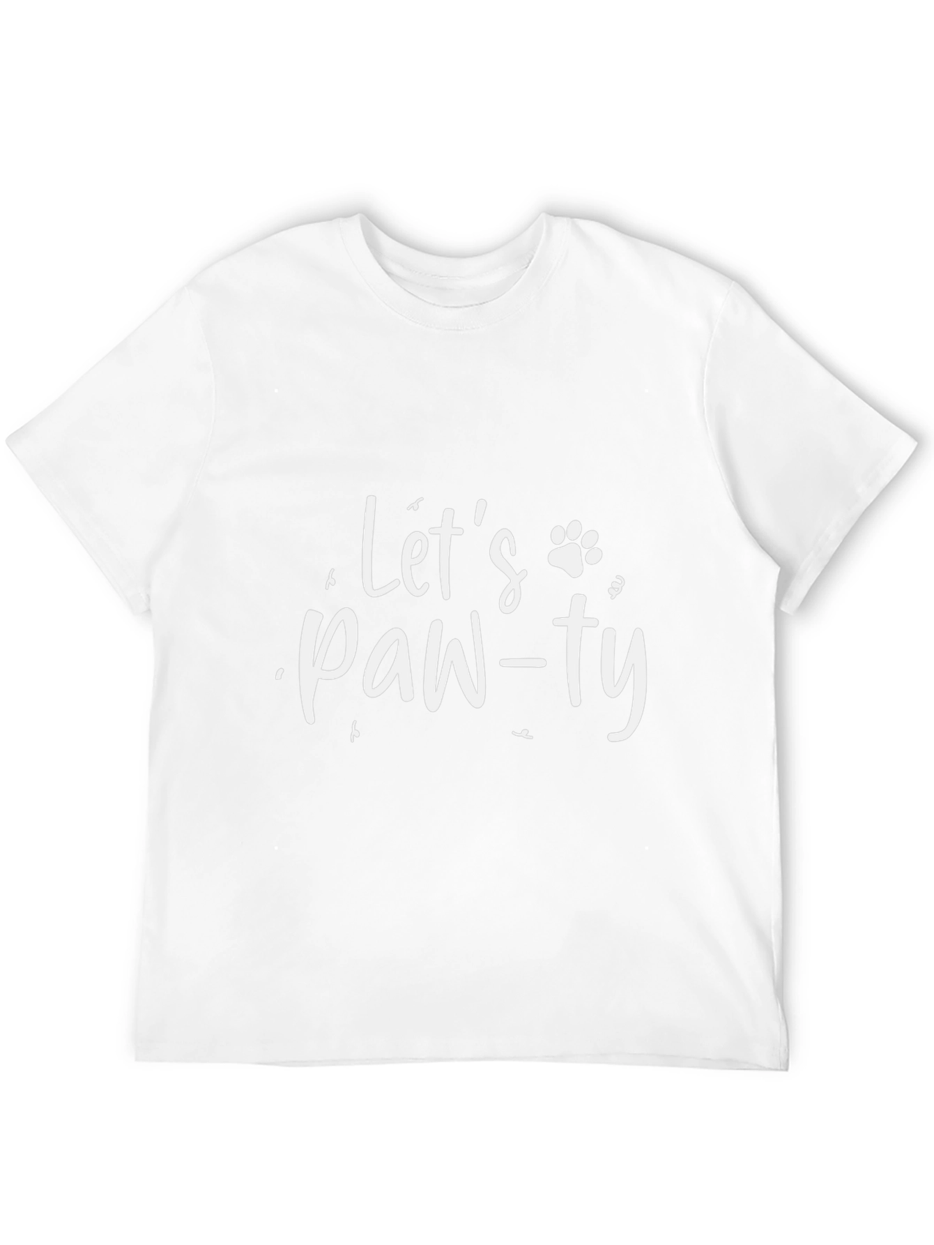 Lets Paw-ty Black T-Shirt
