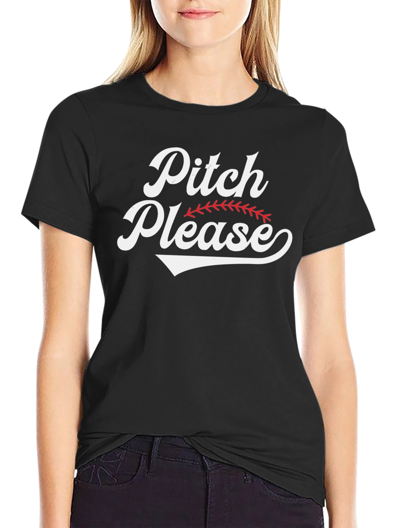 Pitch Please Baseball Graphic Tee