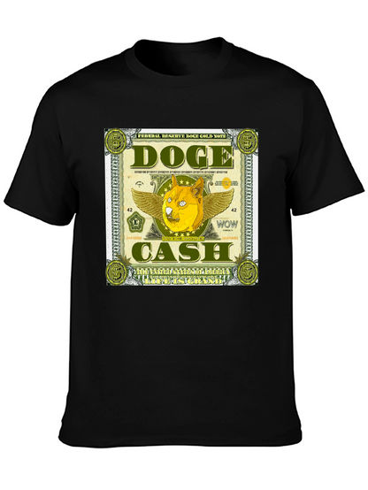 Doge Cash Graphic Tee - Crypto Meme Shirt