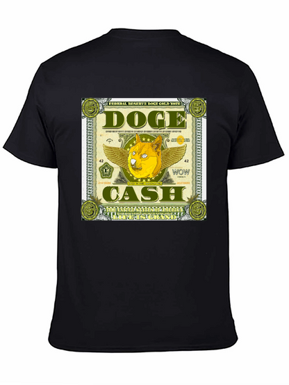 Doge Cash Graphic Tee - Crypto Meme Shirt