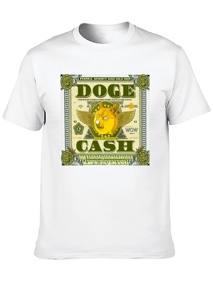 Doge Cash Graphic Tee - Crypto Meme Shirt