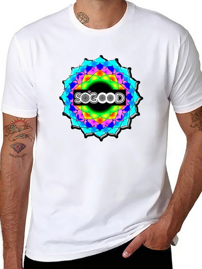 So Good Mandala Black Graphic Tee