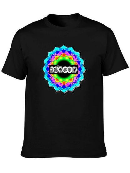 So Good Mandala Black Graphic Tee