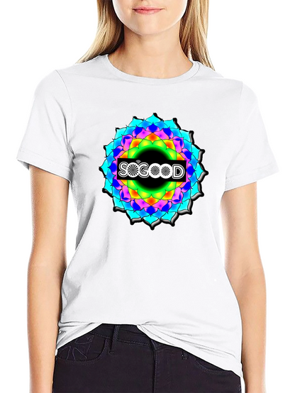 So Good Mandala Black Graphic Tee