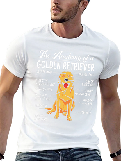 Golden Retriever Anatomy T-Shirt - Dog Lover Tee