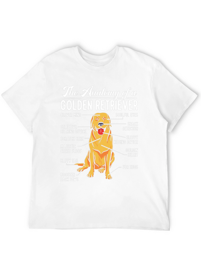 Golden Retriever Anatomy T-Shirt - Dog Lover Tee