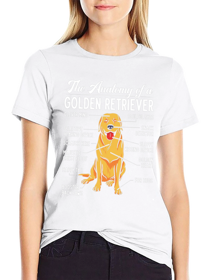 Golden Retriever Anatomy T-Shirt - Dog Lover Tee