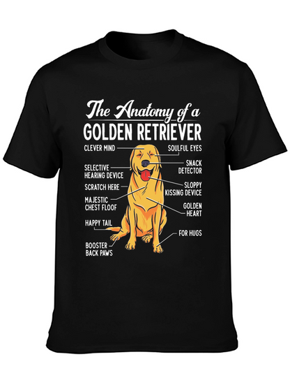 Golden Retriever Anatomy T-Shirt - Dog Lover Tee